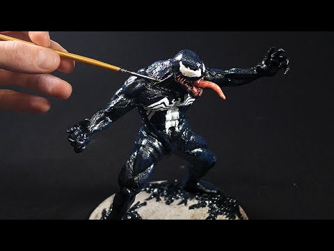 How to Sculpt VENOM from Polymer Clay / Marvel Comic Book Style