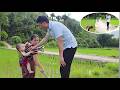 Hang Helps Look After Tien S Child While She Works In The Hot Sun