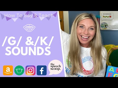 HOW TO SAY AND TEACH THE “G” & "C" “K” SPEECH SOUNDS: At Home Speech Therapy // DEVOICING & FRONTING