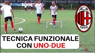 TECNICA FUNZIONALE CON UNO-DUE - AC MILAN ACADEMY CAMP