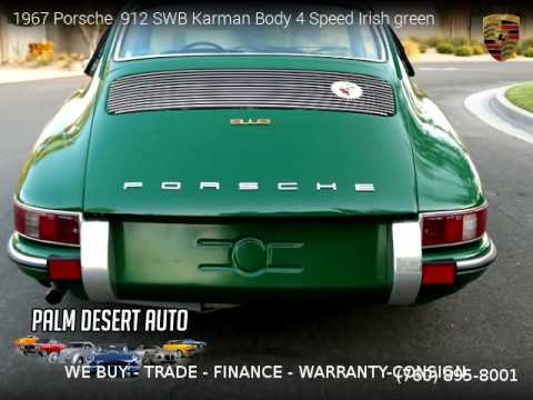 1967 Porsche  912 SWB Karman Body 4 Speed Irish green  - Palm Desert Auto Sales