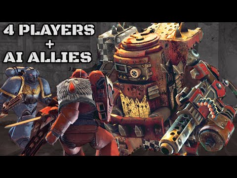 4 Blood Ravens & Imperial Guard vs Orks! - Warhammer 40K: Space Marine, Augmented Mod