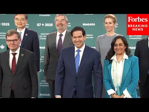 Marco Rubio Takes Group Photo With Foreign Ministers After G7 Meeting