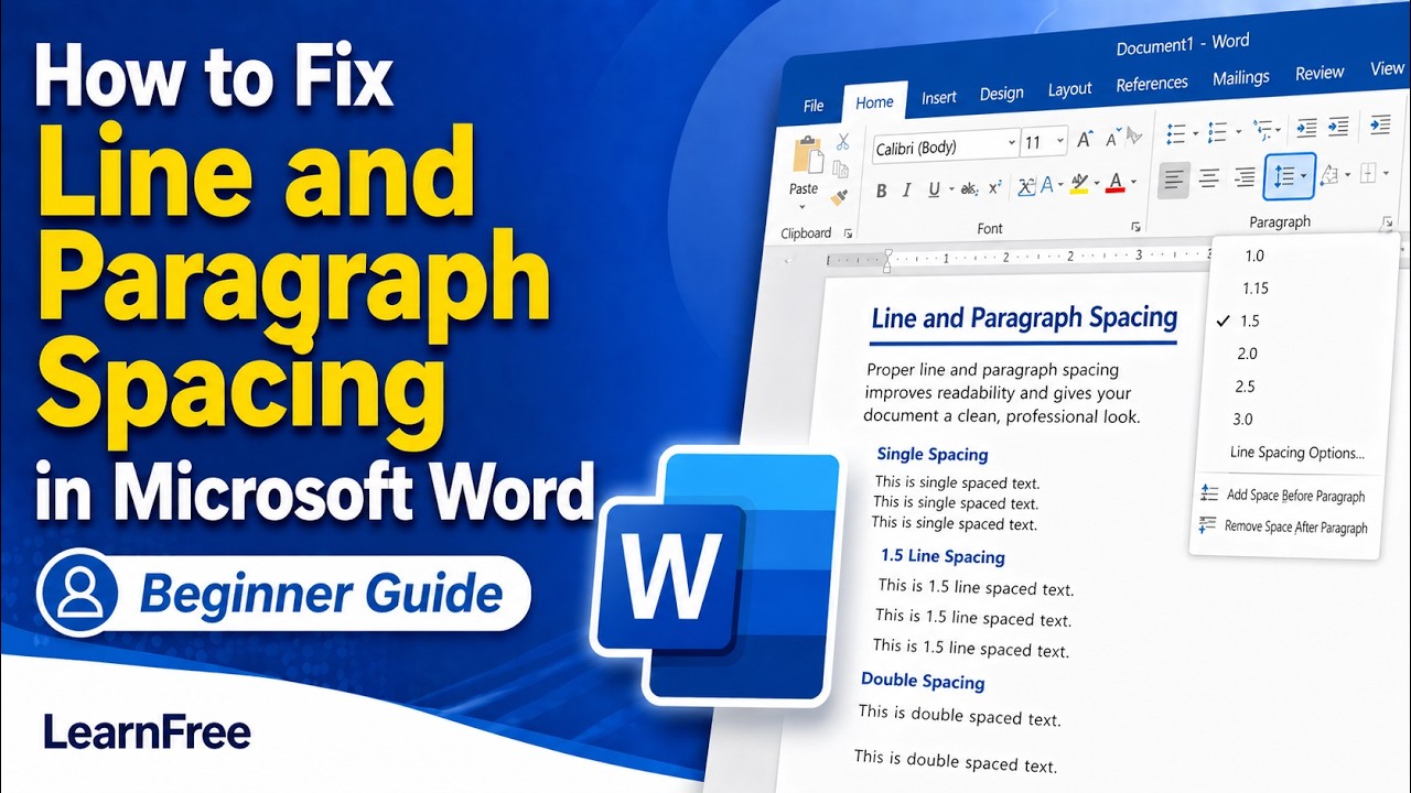 How to Fix Line and Paragraph Spacing in Microsoft Word
