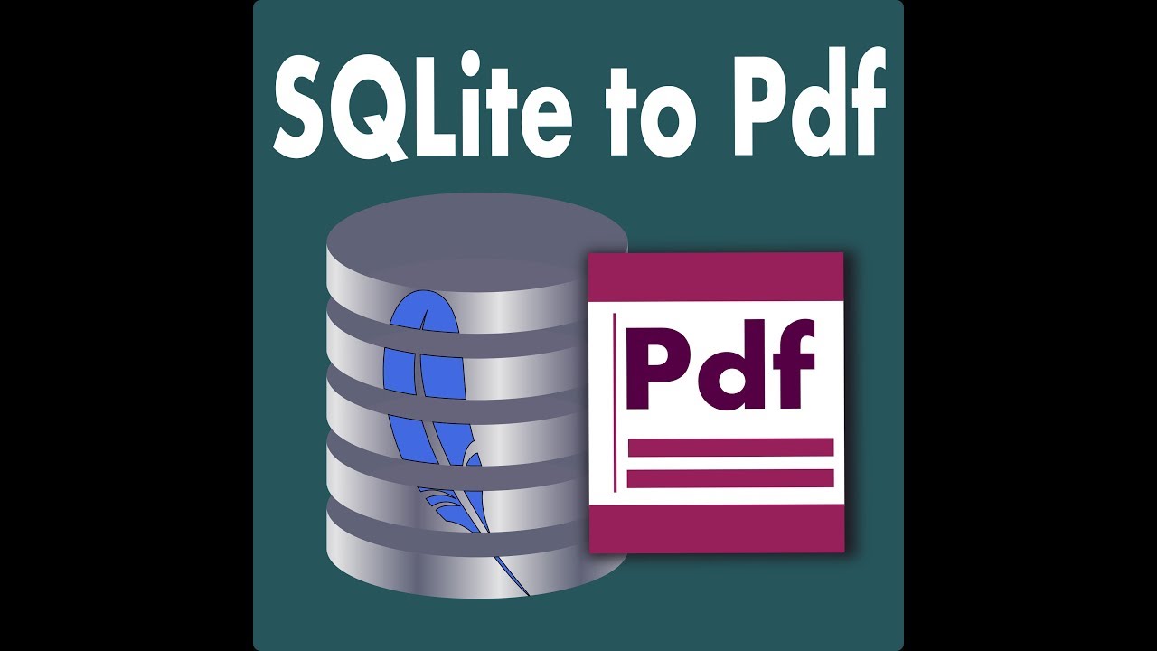 Sqlite to Pdf