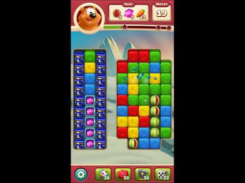 Toon Blast Level 2386 - NO BOOSTERS 🐻🐺🐱 | SKILLGAMING ✔️