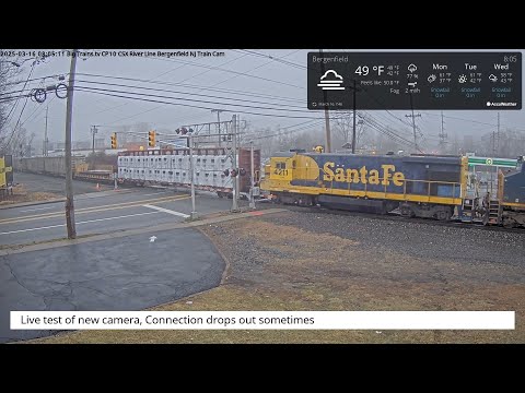 LIVE BigTrains.TV CP10 CSX River Line Bergenfield NJ