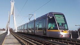 preview picture of video 'Luas Tram 5011 - Taney Bridge, Dundrum'