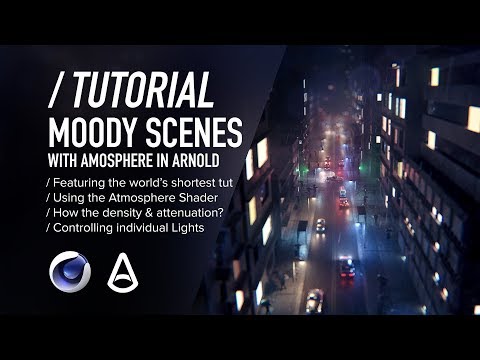 C4D & Arnold TUTORIAL | Moody Scenes using Atmosphere [Cinema 4D & Arnold Renderer]