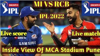 IPL 2022#MI VS RCB#ground clips#MCA stadium pune#Match score#Royal Challengers Bangalore vs Mumbai I