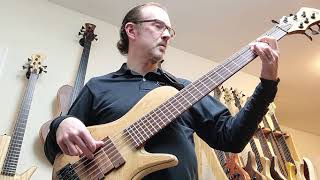 Video thumbnail for Adamovic Halo 6 / 33" bass guitar - tone demo by John Fox Bass