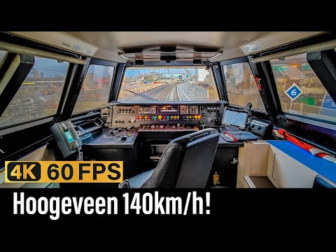 Train Cab Ride NL / Hoogeveen at High Speed! / Zwolle - Assen - Groningen / ICM / November 2023