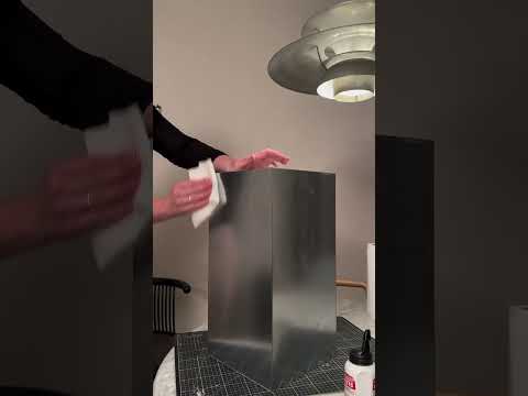 DIY: Super easy steel side table #diyfurniture #diyideas #stainlesssteel #shorts