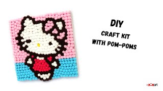 DIY Craft Kit with Pom-poms - Fun and Easy Tutorial 