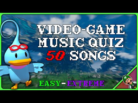 Video Game Music Quiz | Easy - Extreme | Guess 50 soundtracks in 10 seconds