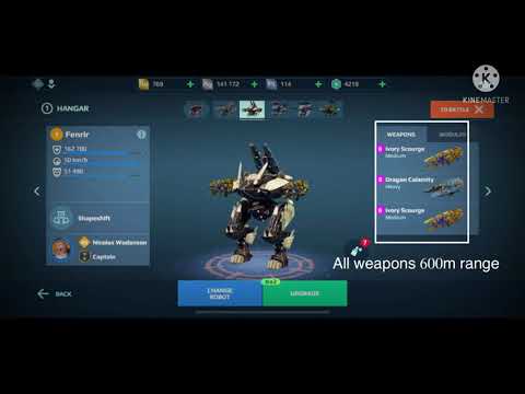 War Robots Fenrir long range carnage tank setup