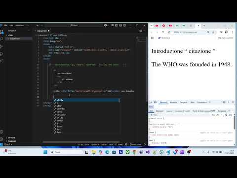 HTML5 TUTORIAL CORSO ITALIANO 04 CITAZIONI