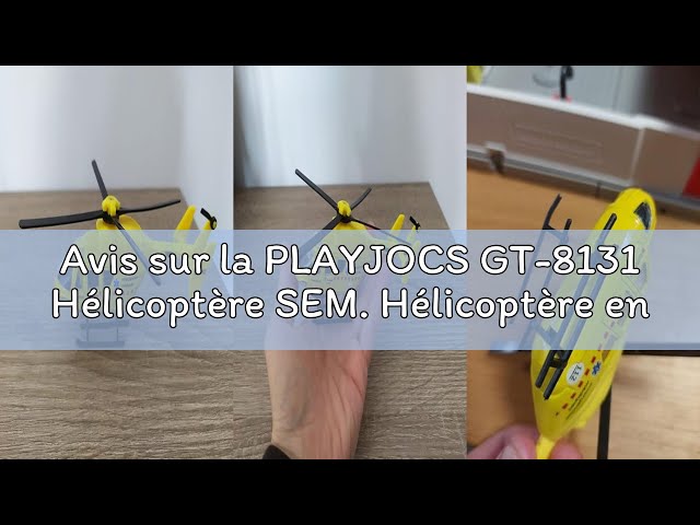 Vídeo relacionado con PLAYJOCS GT-8131 HELICÓPTERO SEM. Helicóptero de plástico con Partes metálicas, Juguete Ideal para niños y coleccionistas.
