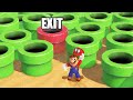 100 Mystery Pipes But Only One Lets MARIO Escape Super Mario Odyssey 100 Pipe Challenge