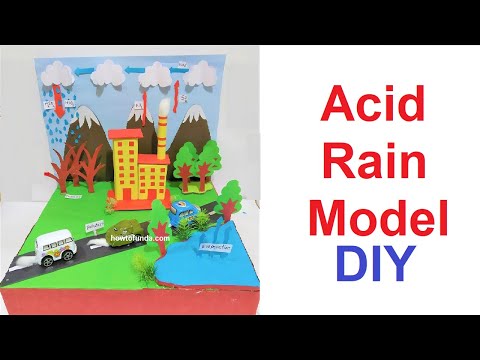 acid rain working model for science project exhibition in simple and easy steps diy howtofunda