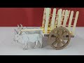 How To Make Beautiful Bullock Cart With Matchbox Crafts Xperiments Best Out Of Waste