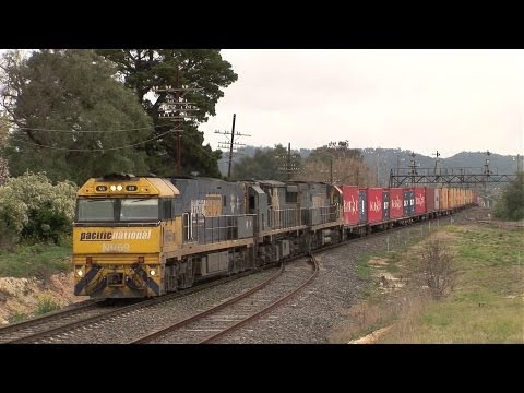 Aussie Freight Train: Patricks Container Train at Ararat.  Sat 13/08/11