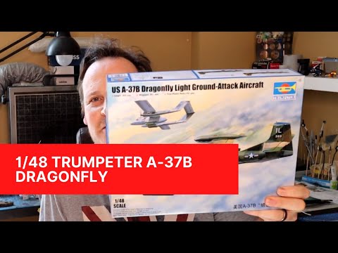 1/48 Scale Trumpeter US A-37A Dragonfly Light Ground Attack Aircraft Model Kit