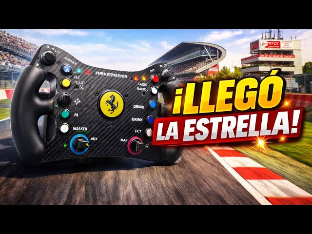 Vídeo relacionado con Thrustmaster Ferrari 488 GT3 Wheel Add-On - Volante de Carreras (Placa de Fibra de Carbono, 31 cm, 11 Botones, Levas Magnéticas, Compatible con PS5, Xbox y PC, Licencia Oficial Ferrari)