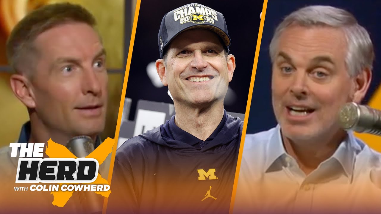 Miniatura del vídeo Jim Harbaugh's legacy is cemented with Michigan's CFP Championship, talks NFL prospects | THE HERD por The Herd with Colin Cowherd