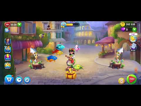 7040 7041 7042 7043 7044 Unlocking New Level #fishdom #playrix #Pretty Aqua Fishdom ♒️🐟🐠