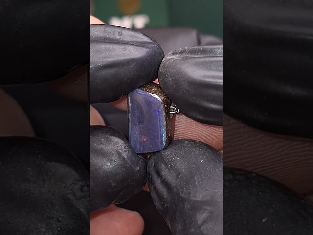 اكسسوار تعليقة حجر بولدر اوبال طبيعي مفحوص و موثق بشهادة مختبر