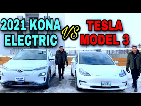 2021 Hyundai Kona Electric Better than my Tesla Model 3? (Full In-depth Review & Comparison)
