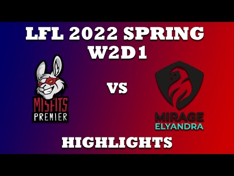 MSFP vs ME Highlights LFL Week 2 Day 1 - Misfits Premier vs ⁠Mirage Elyandra [ENG Casters]
