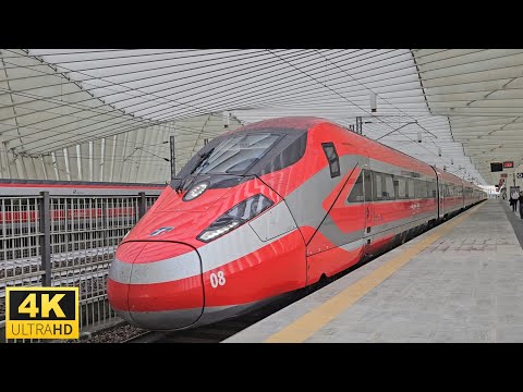 [300 kph] • Italian HIGH SPEED TRAINS at Reggio Emilia AV Mediopadana • 6. 8. 2025
