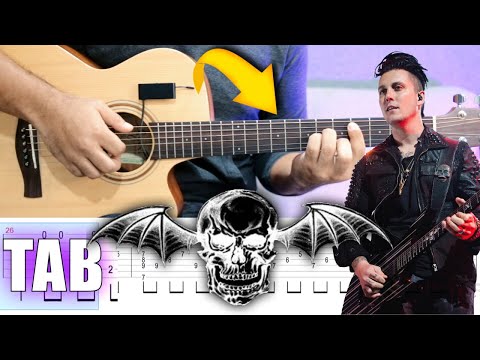 How to Play BURIED ALIVE (Avenged Sevenfold) Acoustic Fingerstyle Guitar | Tutorial TAB