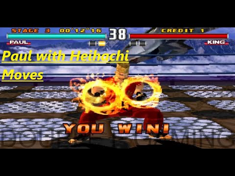Paul  with Heihachi Mishima Best Moves Gameplay - Tekken 3 (Arcade Version) (Remake)
