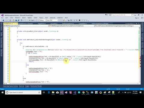 Accounting Management System Part 68 Sale Invoice Designing and Validation Form in C C Sharp
