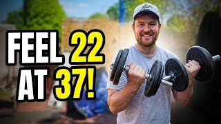 i Cant believe im going to be 37.. I feel like im 22! (lifting Weights)