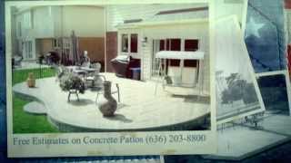 preview picture of video '(636) 203-8800 Concrete Patio Dardenne Prairie MO 63368'