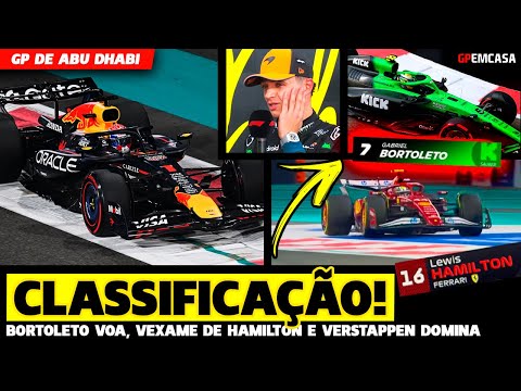 🚨CLASSIFICATION: VERSTAPPEN PUTS ON A SHOW, HAMILTON MESSES UP AND BORTOLETO FLIES IN Q3 | FORMUL...