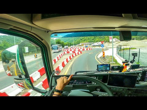 POV Rainy adventures in Romania by truck