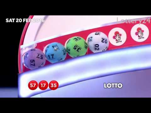 2016 02 20 UK lotto Numbers and draw results