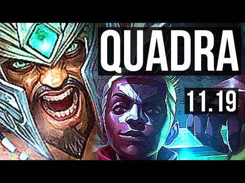 TRYNDAMERE vs EKKO (MID) | 10/0/6, Quadra, Legendary, 800K mastery | BR Master | v11.19