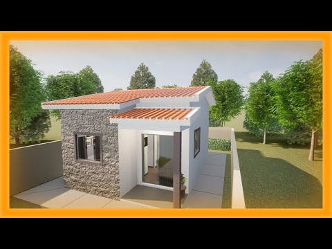 Planta de Casa Pequena 5x7 com 2 Quartos