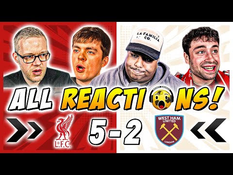 Liverpool and Rivals & Haters Fan Reactions to Liverpool 5-2 West Ham | Premier League Fan Reactions