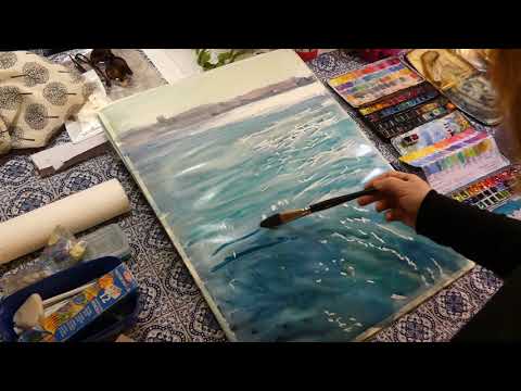 Thumbnail of Sparkling Seas Demo in Watercolour by Doranne Alden