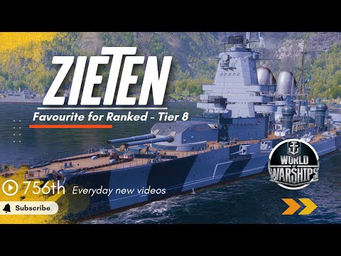 Battleship ZIETEN World of Warships - You Can Carry With This Battleship #wows #worldofwarships