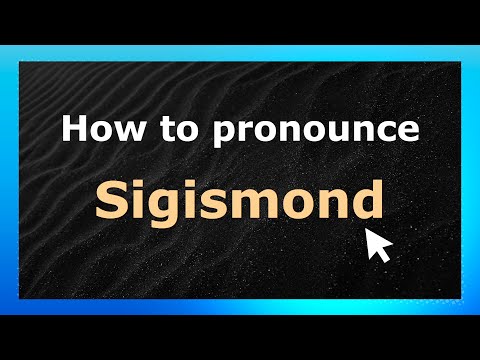 How to Pronounce Sigismond (French Pronunciation / France) | Pronounce Names