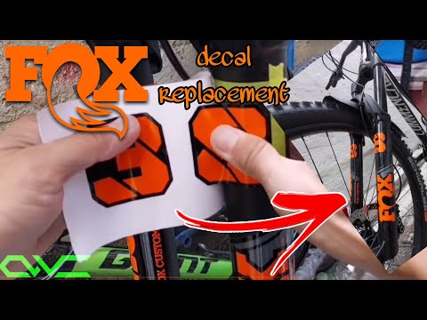 How To Replace Fox Fork Suspension Decals | Fox 38 Suspension Fork