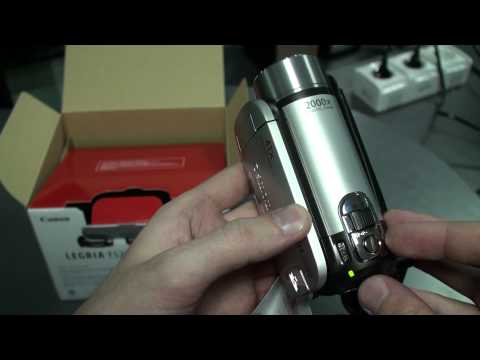 Canon legria FS200 digital camcorder unboxing видеокамера распаковка